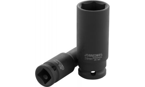 Головка торцевая ударная Jonnesway, длинная, 6-гранная, под квадрат 1/2", 13мм, арт. S03AD4113