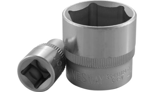 Головка торцевая Jonnesway, короткая, 6-гранная, под квадрат 3/8", 24мм, арт. S04H3124