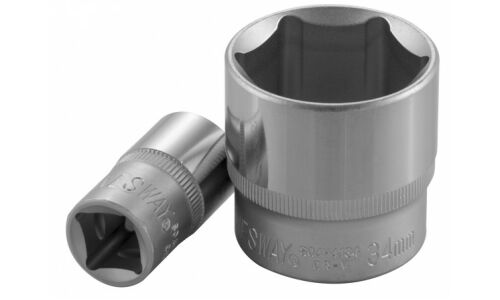 Головка торцевая Jonnesway, короткая, 6-гранная, под квадрат 1/2", 13мм, арт. S04H4113