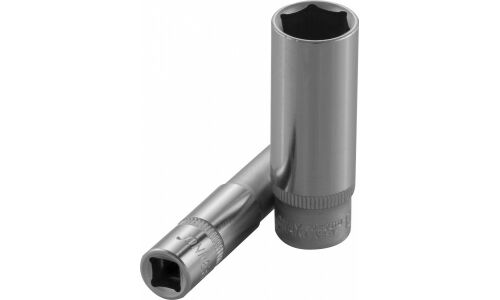 Головка торцевая Jonnesway, длинная, 6-гранная, под квадрат 1/4", 9мм, арт. S04HD2109