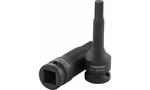 Головка торцевая ударная Jonnesway, длинная, под квадрат 1/2", наконечник HEX17, арт. S05A4H17