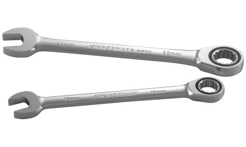 Ключ комбинированный Jonnesway, 12мм, с трещоткой, длина 168.6мм, арт. W45112