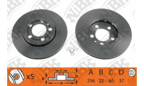 Диск тормозной NiBK, арт. RN1082