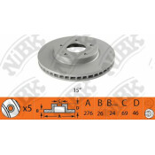 Диск тормозной NiBK Диск тормозной NiBK
