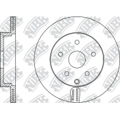 Диск тормозной NiBK, арт. RN1429
