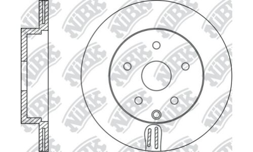 Диск тормозной NiBK, арт. RN1429