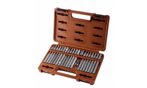 Набор бит Ombra, посадочный размер HEX1/2", HEX3/8", наконечники HEX/Torx/Spline, длина 30 и 75мм, комплект 40 предметов, арт. 953240