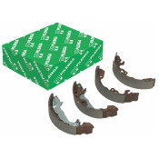 Колодки тормозные барабанные Pilenga стояночного тормоза, комплект на ось (4 шт), арт. BS-P 8636