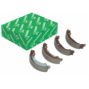 Колодки тормозные барабанные Pilenga стояночного тормоза, комплект на ось (4 шт), арт. BS-P 8831