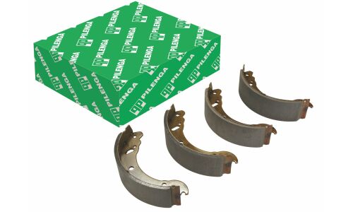 Колодки тормозные барабанные Pilenga, комплект на ось (4 шт), арт. BS-T 1004 N