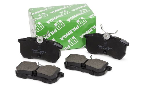 Колодки тормозные дисковые Pilenga, задние, комплект на ось (4 шт), арт. FD-P 3069