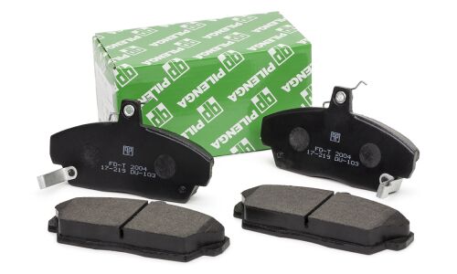 Колодки тормозные дисковые Pilenga, передние, комплект на ось (4 шт), арт. FD-T 2004