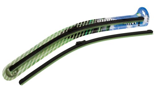 Щётка стеклоочистителя Pilenga 650мм (26") бескаркасная, всесезонная, со спойлером, для леворульных авто, крепление Push Button, Slim Top, 1 шт, арт. WB-P 1650 PB