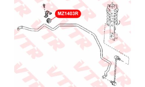 Втулка стабилизатора VTR, арт. MZ1403R