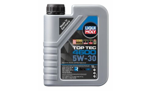 Масло моторное Liqui Moly Top Tec 4600 5w30, синтетическое, API SP, ACEA C2/C3, универсальное, 1л, арт. 8032/3755/2315