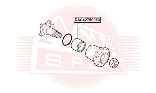 Подшипник ступицы Asva, арт. DAC42750060