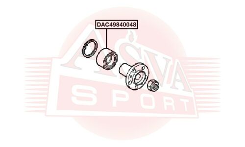 Подшипник ступицы Asva, арт. DAC49840048