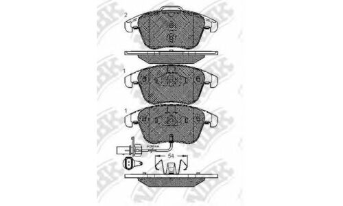 Колодки тормозные NiBK дисковые, арт. PN0398W
