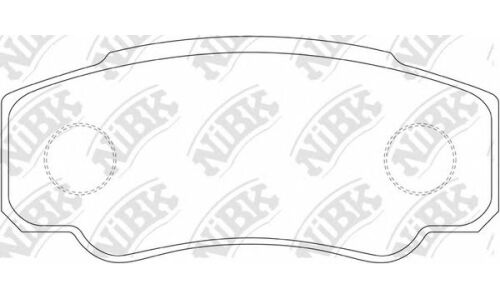 Колодки тормозные дисковые NIBK Original, задние, комплект на ось (4 шт), арт. PN0331