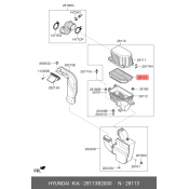 Фильтр воздушный Hyundai/Kia, арт. 28113B2000