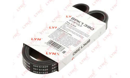 Ремень поликлиновой LYNXauto, арт. 6PK1390
