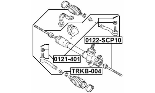Тяга рулевая Febest, арт. 0122-SCP10
