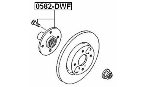 Ступица колеса Febest, передняя, арт. 0582-DWF