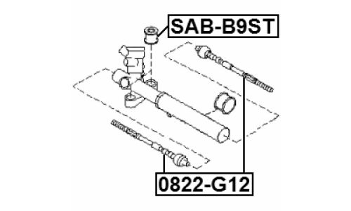 Тяга ру | перед прав/лев Febest, арт. 0822-G12
