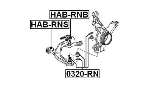 Сайлентблок Febest, арт. HAB-RNB