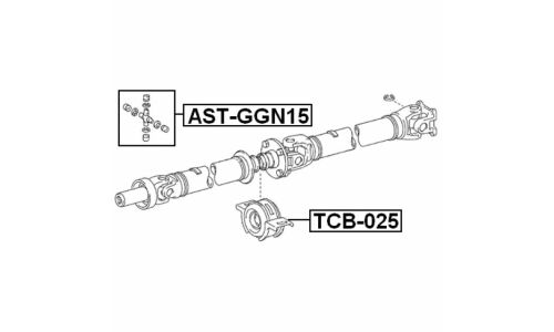 Крестовина карданного вала 29x48/78 Febest, арт. AST-GGN15