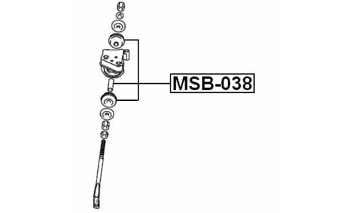 Втулка стабилизатора Febest, арт. MSB-038