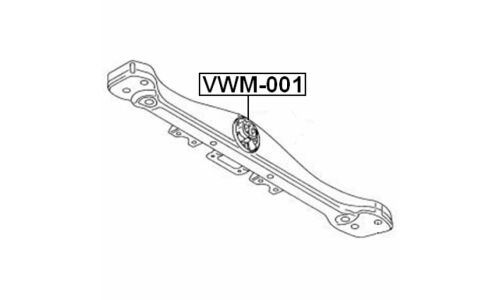 Подушка коробки скоростей | перед прав/лев Febest, арт. VWM-001