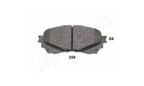 Колодки тормозные дисковые Japan Parts, передние, комплект на ось (4 шт), арт. PA-350AF