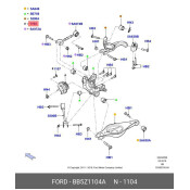 Ступица колеса Ford, задняя, арт. BB5Z1104A