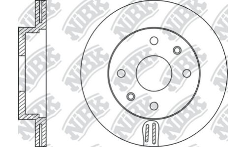 Диск тормозной NiBK, арт. RN1199
