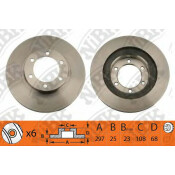 Диск тормозной NiBK, арт. RN1319