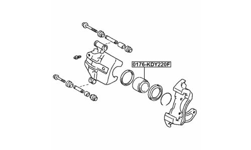 Поршень тормозного суппорта Febest, передний, арт. 0176-KDY220F