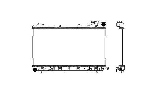Радиатор охлаждения двигателя Sakura, арт. 34218502
