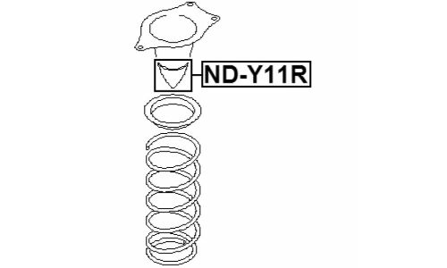 Отбойник подвески Febest, арт. ND-Y11R