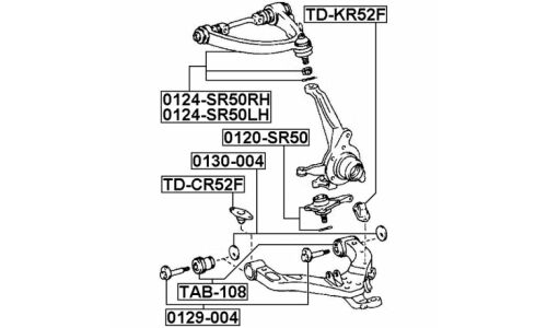Отбойник подвески Febest, арт. TD-CR52F
