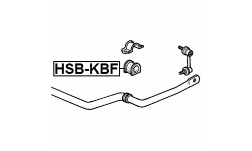 Втулка стабилизатора Febest, арт. HSB-KBF
