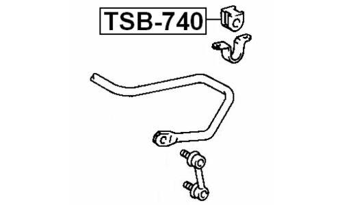Втулка стабилизатора Febest, арт. TSB-740
