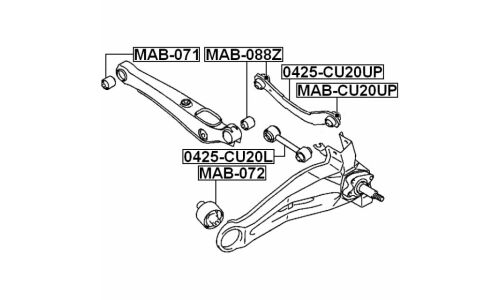 Тяга подвески Febest, арт. 0425-CU20UP
