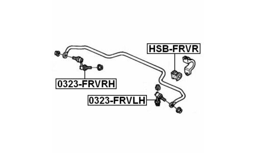Стойка стабилизатора (линк) Febest, левая, арт. 0323-FRVLH