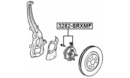 Ступица колеса Febest, передняя, арт. 3282-SRXMF