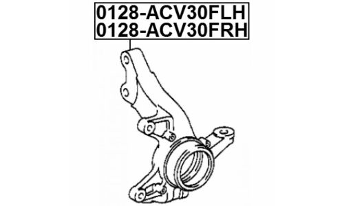Кулак поворотный Febest, передний, левый, арт. 0128-ACV30FLH