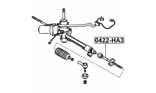 Тяга рулевая Febest, арт. 0422-HA3