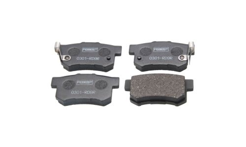Колодки тормозные дисковые Febest, задние, комплект на ось (4 шт), арт. 0301-RD9R