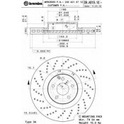 Диск тормозной Brembo вентилируемый, арт. 09A81911