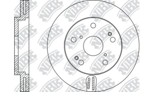 Диск тормозной NiBK, арт. RN1413